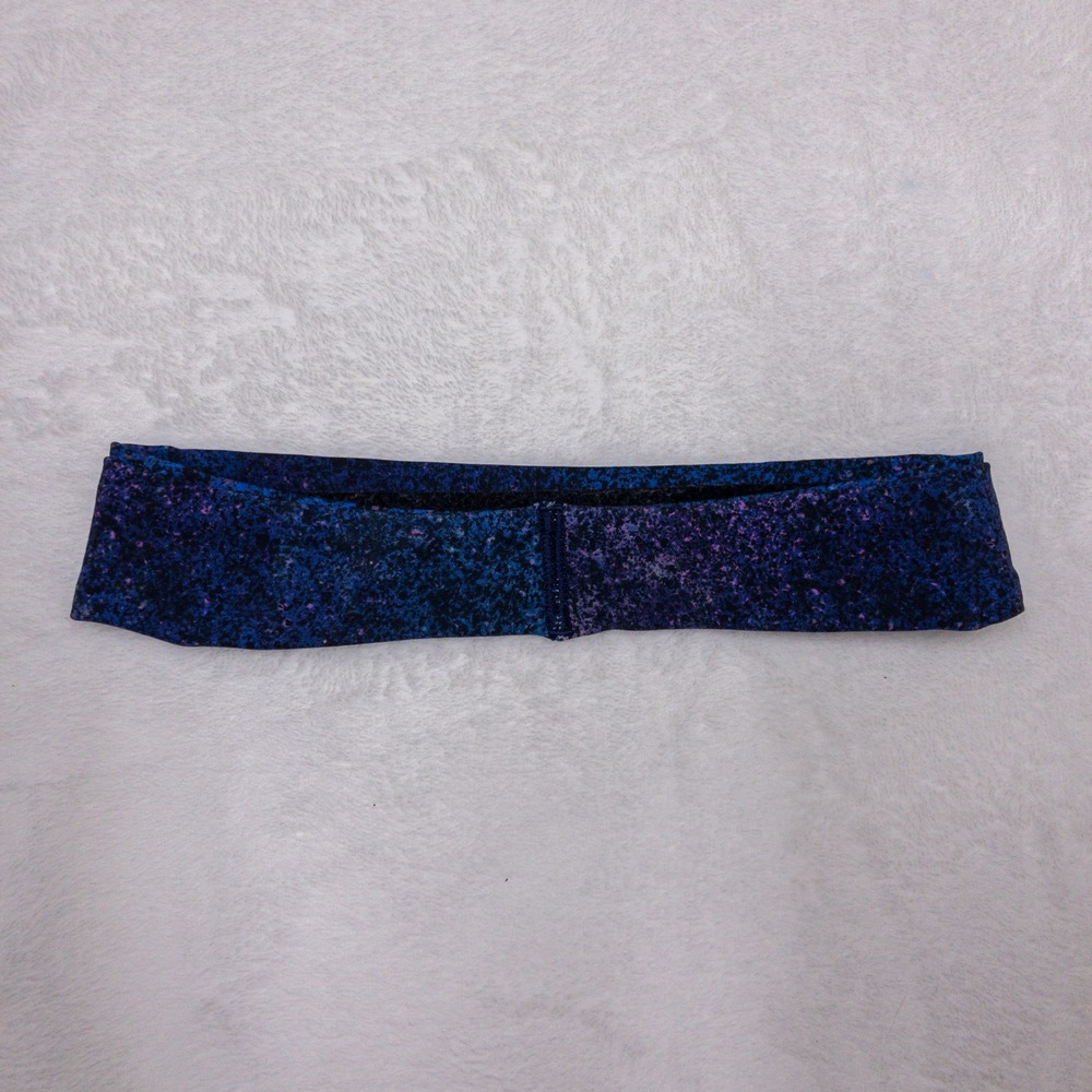 Lululemon Headband Womens OS Blue Galaxy Print Non-Slip Yoga Hair Accessory